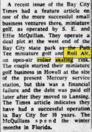 Roll-Air Roller Skating Rink - July 1958 Article (newer photo)